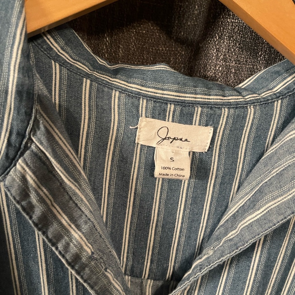 Japna Denim Striped Midi Dress - Picture 3 of 3